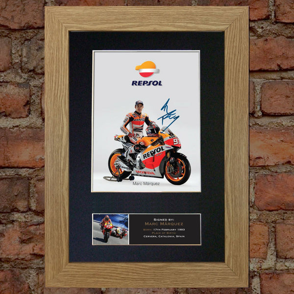 MARC MARQUEZ Signed Autograph Mounted Photo Reproduction A4 Print 419