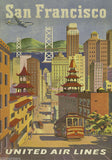 SAN FRANCISCO #2 VINTAGE RETRO TRAVEL Poster Nostalgic Home Print Wall Decor #67
