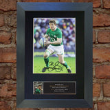 BRIAN ODRISCOLL Quality Reproduction Autograph Mounted Photo Print A4 572