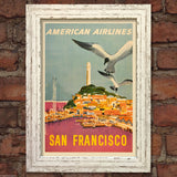 SAN FRANCISCO #3 VINTAGE RETRO TRAVEL Poster Nostalgic Home Print Wall Decor #68