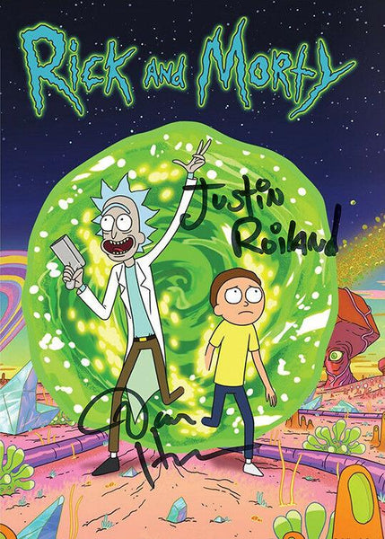 RICK AND MORTY Quality Autograph Mounted Signed Photo RePrint Poster 749
