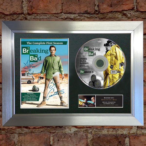 BREAKING BAD DVD Mounted Signed Photo Reproduction Autograph Print A4 67