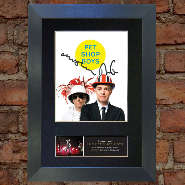 THE PET SHOP BOYS Quality Autograph Mounted Signed Photo Re-Print A4 736