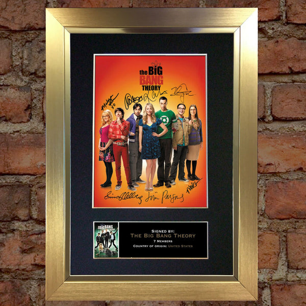THE BIG BANG THEORY Mounted Signed Photo Reproduction Autograph Print A4 272