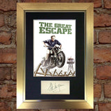 GREAT ESCAPE Steve McQueen Autograph Mounted Signed Photo Repro Print A4 703
