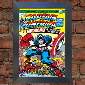 CAPTAIN AMERICA Comic Cover 193rd Edition Cover Repro Vintage Wall Art Print #4