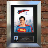 CHRISTOPHER REEVE superman Autograph Mounted Photo Reproduction PRINT A4 373
