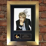 ROD STEWART No2 Signed Autograph Quality Mounted Photo Reproduction PRINT A4 602