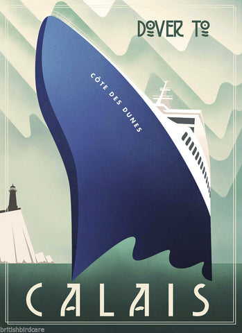 DOVER TO CALAIS VINTAGE RETRO TRAVEL Poster Home Art Print Wall Decor #29