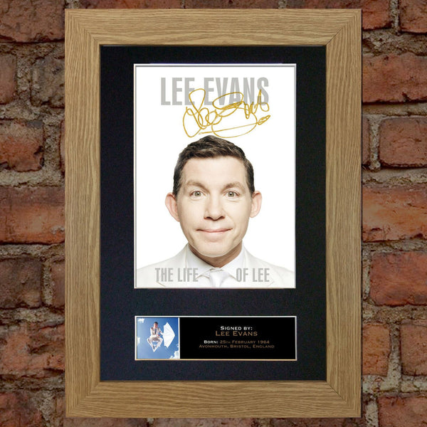 LEE EVANS Autograph Mounted Signed Photo Reproduction Print A4 100