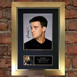 ROBBIE WILLIAMS Mounted Signed Photo Reproduction Autograph Print A4 71