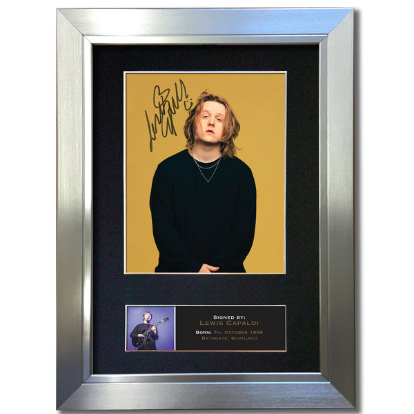 Lewis Capaldi Photo Autograph Mounted Repro Signed Print Ermias Asghedom A4 808
