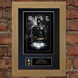 CHRISTIAN BALE BATMAN SIGNED AUTOGRAPH MOUNTED PHOTO REPRODUCTION PRINT A4 105