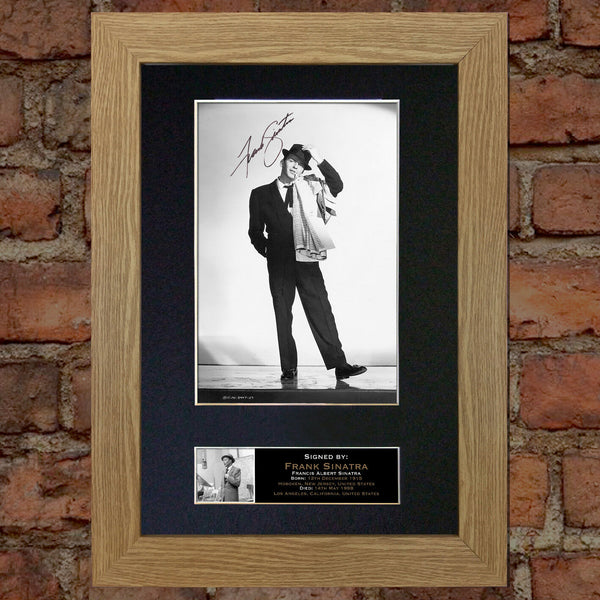 FRANK SINATRA Autograph Mounted Photo Reproduction QUALITY PRINT A4 146