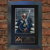 BB KING Signed Autograph Mounted Photo Reproduction PRINT A4 565
