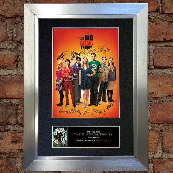 THE BIG BANG THEORY Mounted Signed Photo Reproduction Autograph Print A4 272