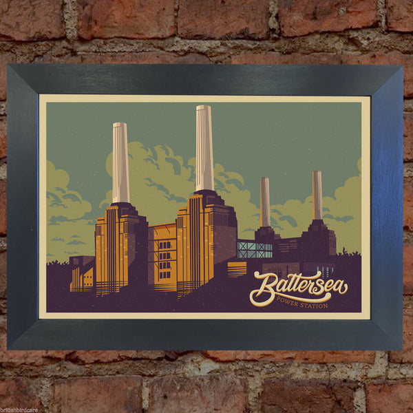 BATTERSEA POWER STATION RETRO TRAVEL Poster Home Art Print Wall Decor #22