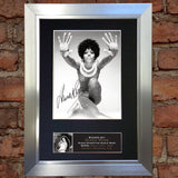 DIANA ROSS Very Rare Quality Autograph Mounted Signed Photo PRINT A4 665