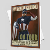 CAPTAIN AMERICA ON TOUR Comic Poster Reproduction Vintage Wall Art Print #5