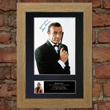 SEAN CONNERY Mounted Signed Photo Reproduction Autograph Print A4 130