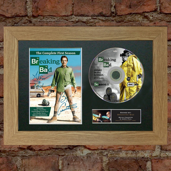 BREAKING BAD DVD Mounted Signed Photo Reproduction Autograph Print A4 67
