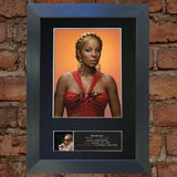 MARY J BLIGE Autograph Mounted Signed Photo Reproduction A4 416