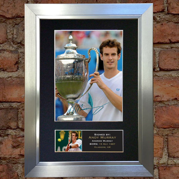 ANDY MURRAY tennis Signed Autograph Mounted Photo REPRODUCTION PRINT A4 43