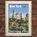 NEW YORK #4 VINTAGE RETRO TRAVEL Poster Nostalgic Home Print Wall Art Decor #62