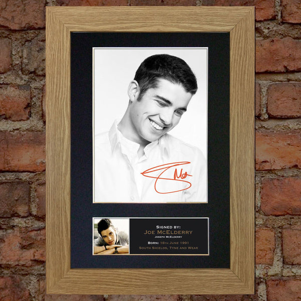 JOE MCELDERRY Mounted Signed Photo Reproduction Autograph Print A4 155