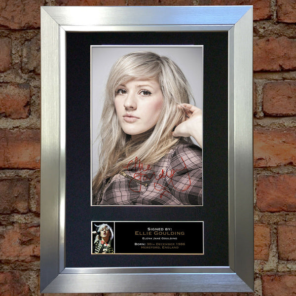 ELLIE GOULDING No1 Mounted Signed Photo Reproduction Autograph Print A4 222