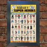 STAN LEE Superhero RARE Comic Poster Quality Original Design Quality Print 773