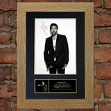 LIONEL RICHIE Autograph Mounted Signed Photo Reproduction Print A4 259