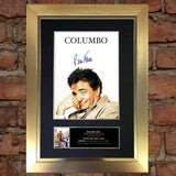 COLUMBO Peter Falk Mounted Signed Photo Reproduction Autograph Print A4 312