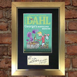 ROALD DAHL George's Marvellous Medicine Book Cover Autograph Signed Reprint 679