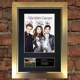 THE VAMPIRE DIARIES Mounted Signed Photo Reproduction Autograph Print A4 348