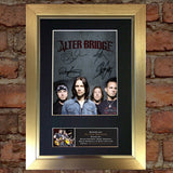 ALTER BRIDGE Signed Mounted Photo Reproduction  Autograph Print A4 645