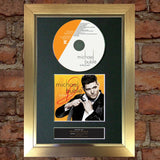 MICHAEL BUBLE Album Signed CD COVER MOUNTED A4 Autograph Repro Print 35