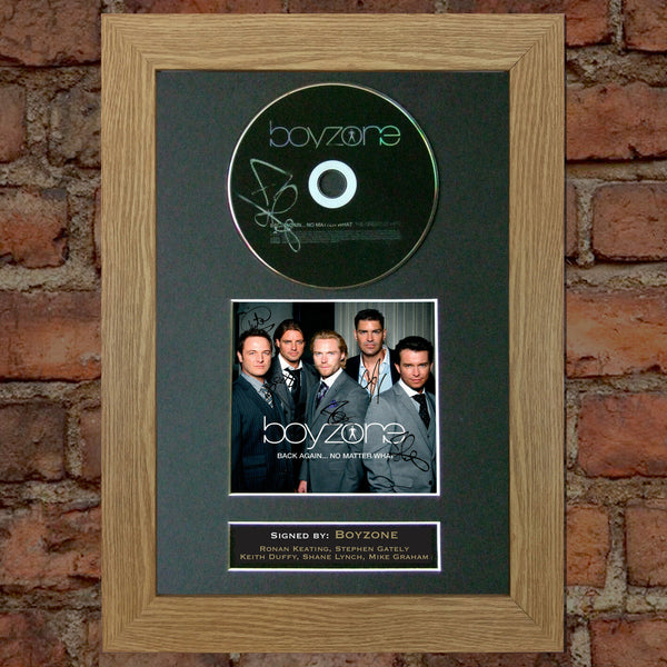 BOYZONE Back Again Signed Album COVER Repro Cd Print A4 Photo Autograph (26)