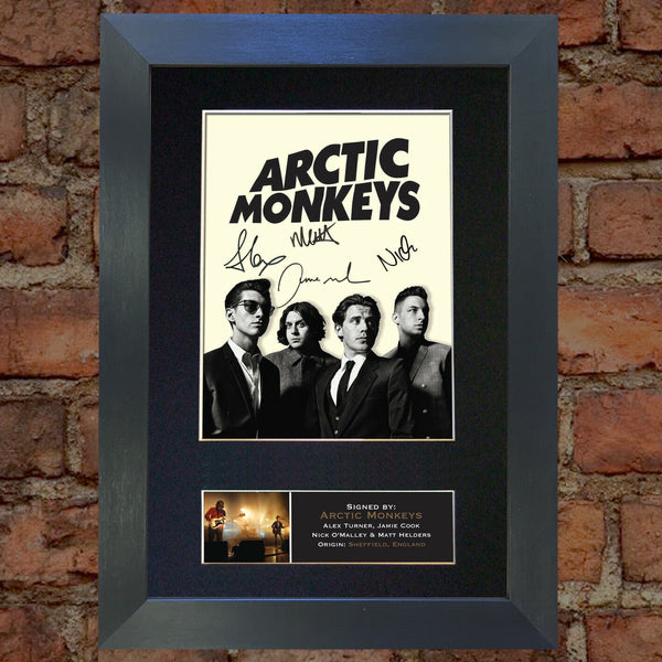 ARCTIC MONKEYS Autograph Mounted Signed Photo Reproduction Print A4 186