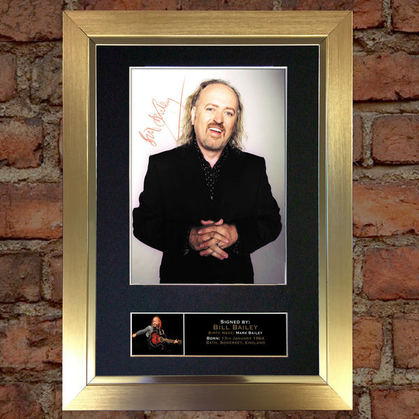 BILL BAILEY Mounted Signed Photo Reproduction Autograph Print A4 109