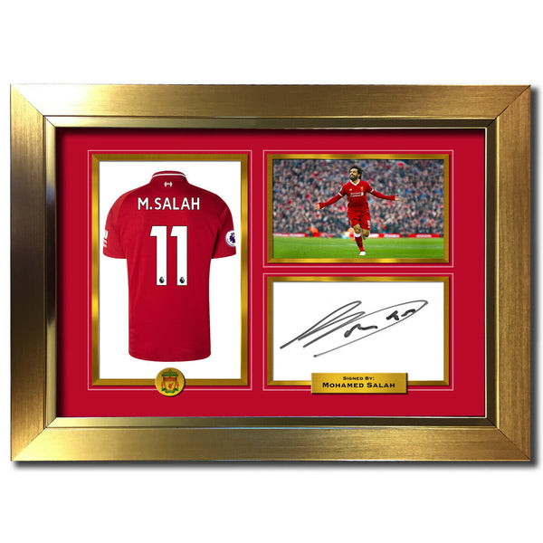 Mohamed Salah Liverpool Autograph Signed Photo Birthday Christmas Gift Print 792