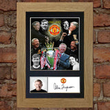 ALEX FERGUSON Mounted Signed Photo Reproduction Autograph Print A4 343