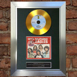 #135 GOLD DISC THE EAGLES Hotel California Signed Autograph Mounted Repro A4