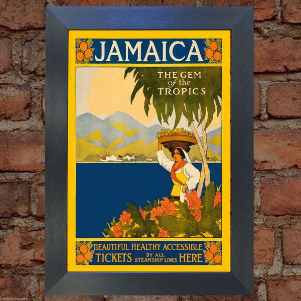 JAMAICA VINTAGE RETRO TRAVEL Poster Nostalgic Home Art Print Wall Decor #42
