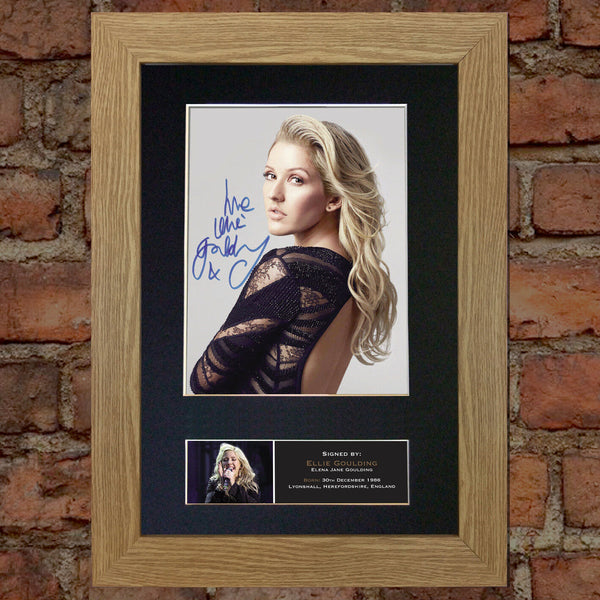 ELLIE GOULDING #2 Signed Autograph Mounted Photo Repro A4 Print 436