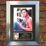 PATRICK SWAYZE Mounted Signed Photo Reproduction Autograph Print A4 4