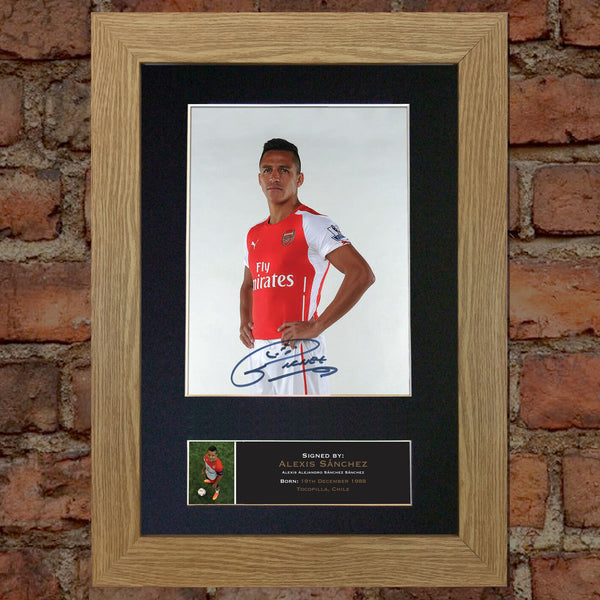 ALEXIS SANCHEZ Quality Autograph Mounted Photo REPRINT A4 508