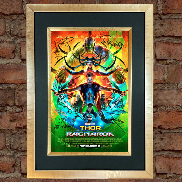 THOR Ragnarok Quality Autograph Signed  Mounted Re Print Film Movie Poster 752