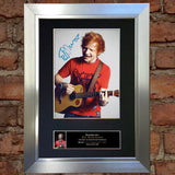 ED SHEERAN No2 Mounted Signed Photo Reproduction Autograph Print A4 80
