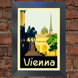VIENNA VINTAGE RETRO TRAVEL Poster Nostalgic Home Print Wall Art Decor #73